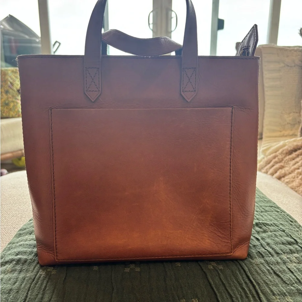 Madewell Small Tan Leather Tote 017 - Picture 11 of 11